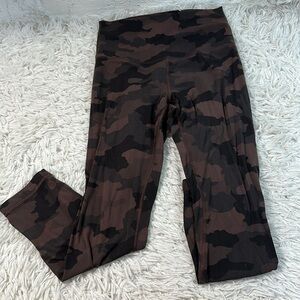 Lululemon Align Crop 23" Heritage 365 Camo Brown Earth Multi